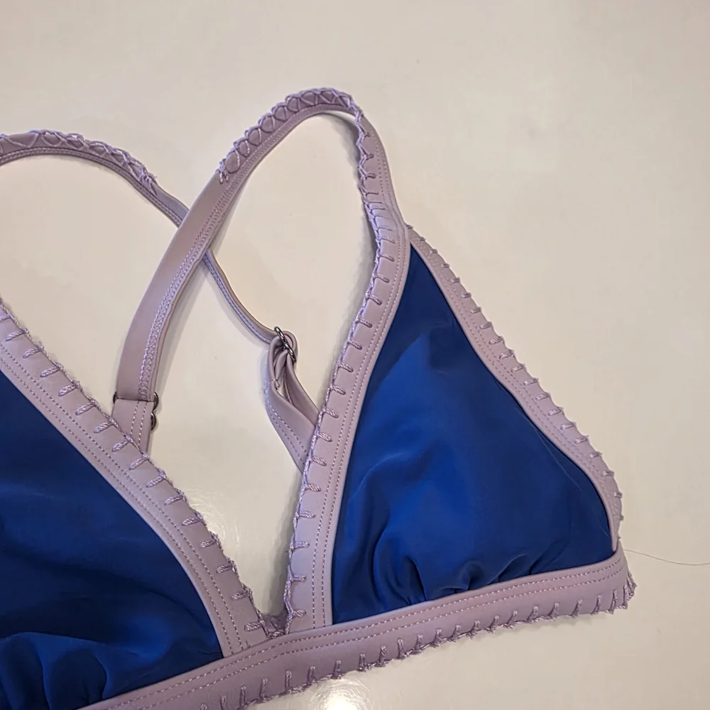 Target Y2K Beach Girlie Blue and Purple  Bikini Top 2016 Summer Aesthetic